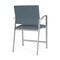 Lesro Newport Wide Hip Chair Metal Frame, Silver, RF Serene Upholstery NP1261 - alternate 2